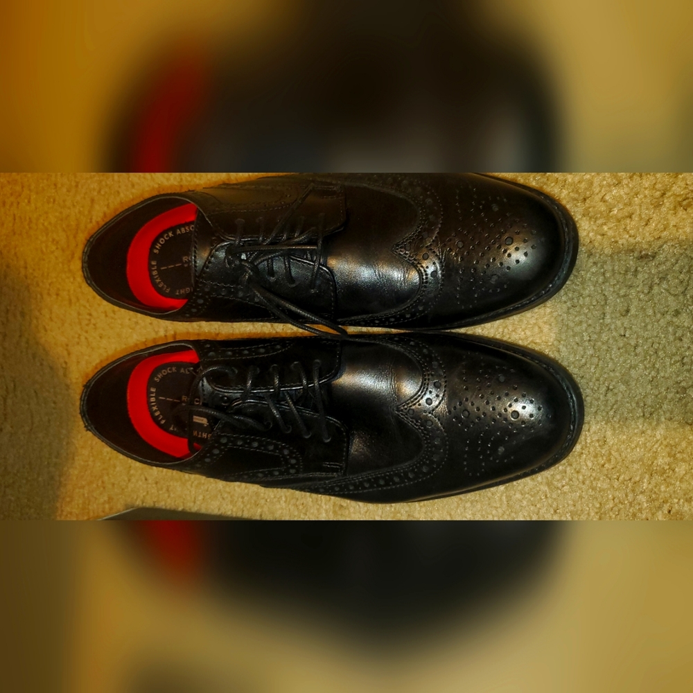 Rockport Adirene Adidas Hydro-Shield Waterproof Mens Oxford Wingtip 7.5